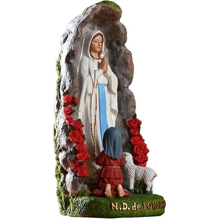 Vierge Marie Bénie Statue Statue En Résine Figurine Mère Madonna Religion Catholique Bleu[H432