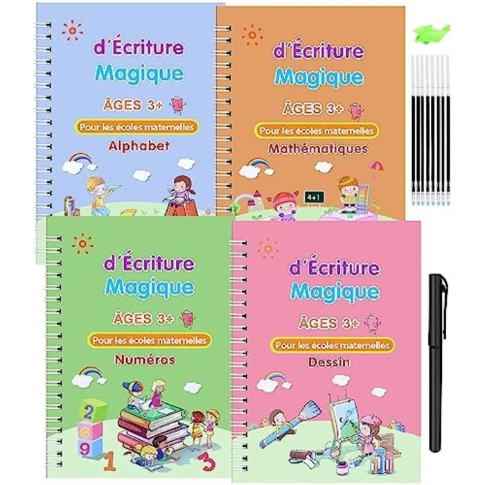 Cahiers de calligraphie pour enfants, livre de copie magique, stylo,  écriture pour enfants, autocollant, pratique, livraison gratuite, français