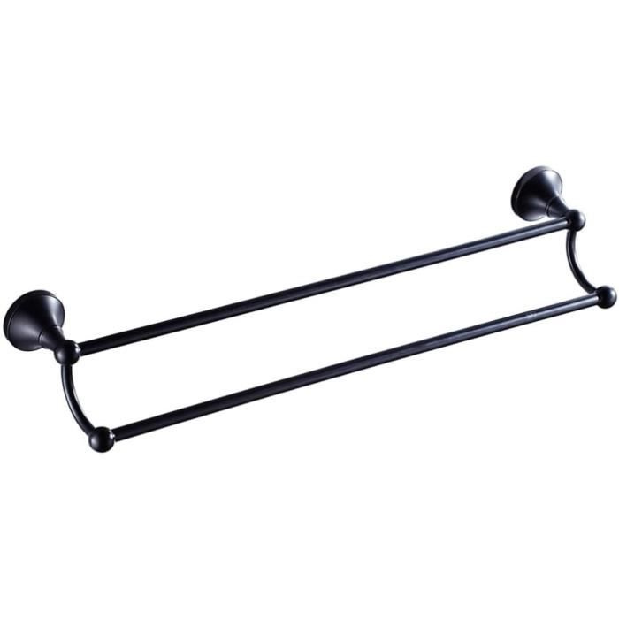 Lot De 2 Barres Porte-serviettes Vintage Années 70 - Métal Argenté - Fixation Murale