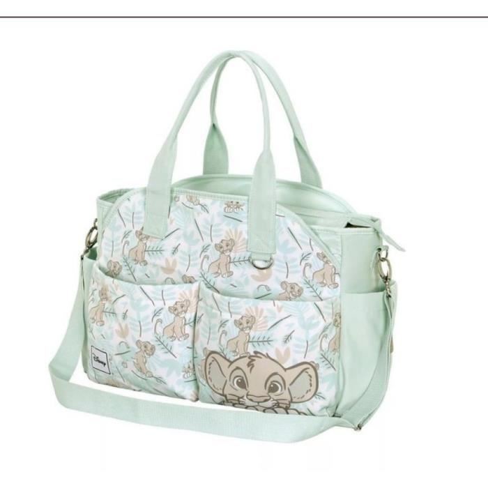 Sac à langer Roi Lion Disney vert et blanc 44 cm - Cdiscount Puériculture &  Eveil bébé