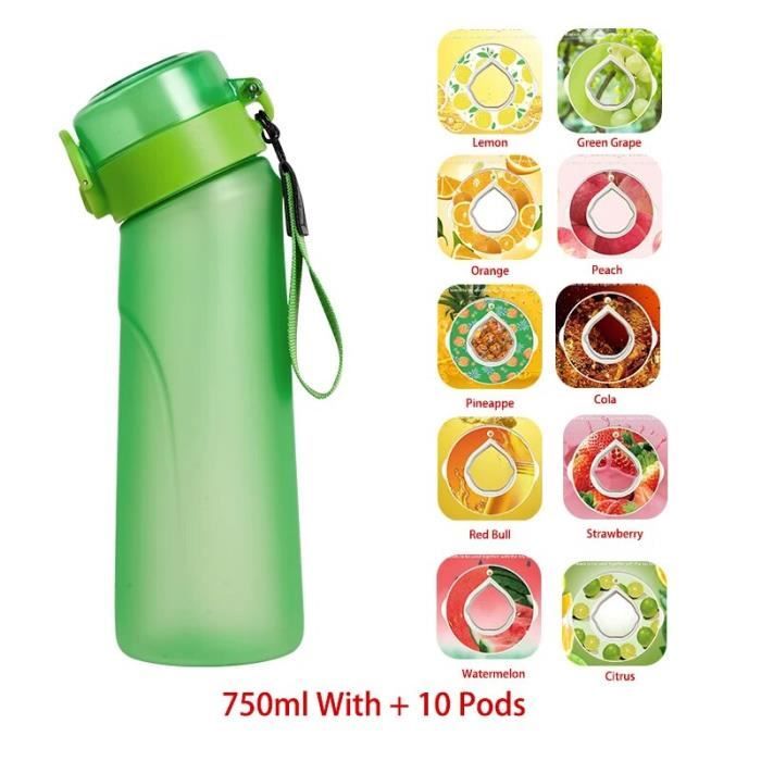 Bouteille Tritan 530 ml 6,5x6,5x22 Cm. Couleur verte DAM | Leroy Merlin