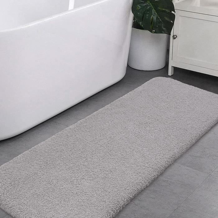 Tapis De Bain Antidérapant Bathsafe - Ventouses Puissantes, Antibactérien - 88x40 Cm - Marron