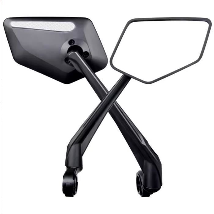EasyDo Rétroviseur pour vélo et vélo électrique HD Rétroviseur multidirectionnel ajustable et élargi anti-collision et anti-vibratio