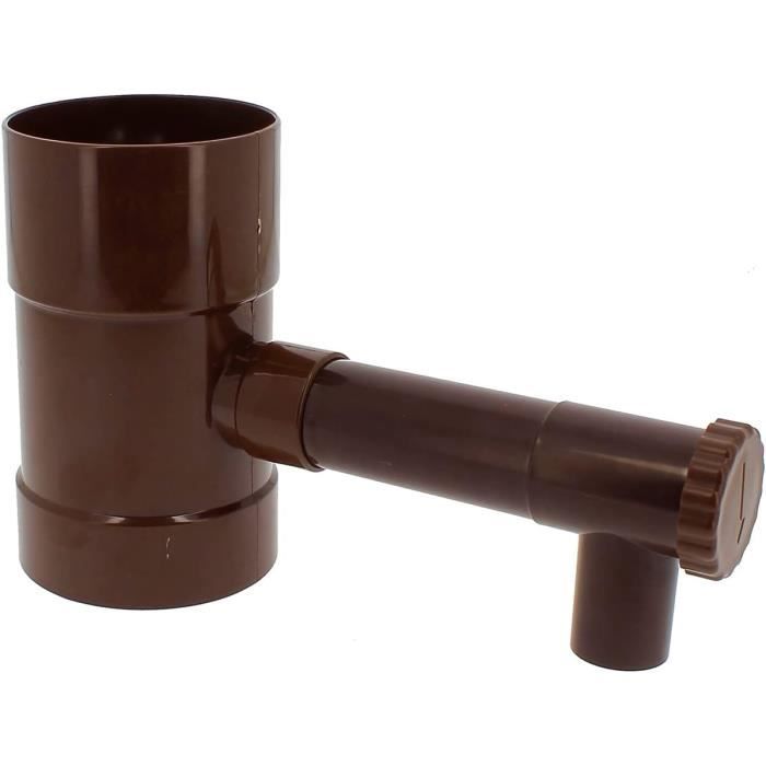 Millto™ Collecteur De Pluie DN 63 Mm Marron | Recuperateur D'eau Pour