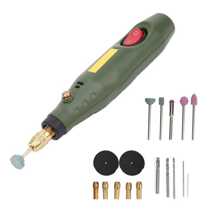 Mini perceuse électrique - REN - Kit de sculpteur rotatif - 18000RPM - Alimentation filaire - 12V