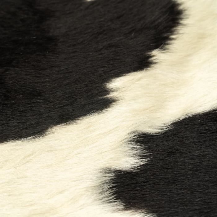 Tapis en cuir de vachette véritable Noir et blanc - M/L/XXL - France