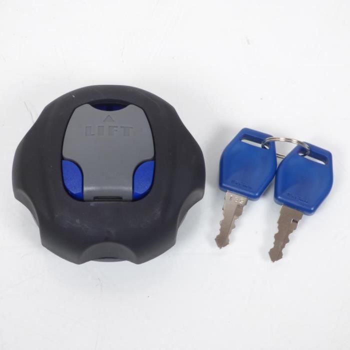 Bouchon Réservoir Quad Kymco 300 MXU 2005-2006 | Tecnium Noir | Avec 2 Clés | Diamètre 52mm