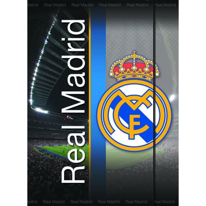 Chemise à rabats cartonnée Real Madrid A4 Rigide Erik 