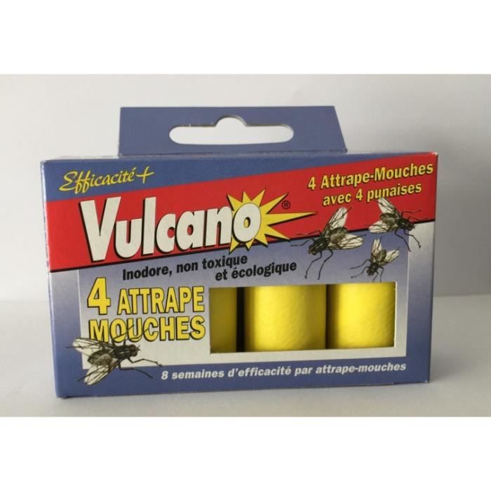 Piège collant ruban attrape mouches pour la maison - Vulcano