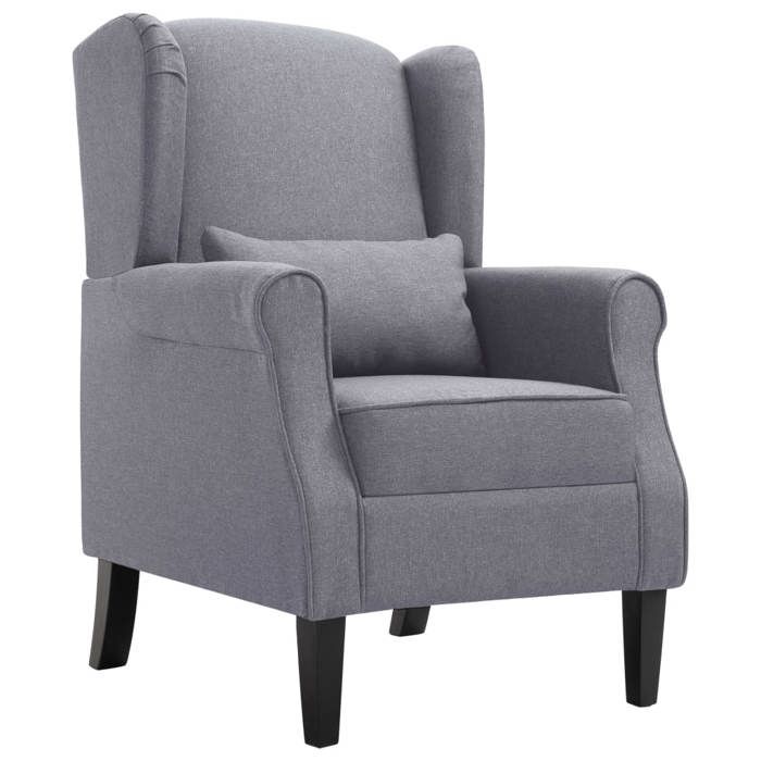 Fauteuil chaise siège lounge design club sofa salon gris foncé tissu 1102204/3 Fauteuil chaise siège lounge design club sofa salon gris foncé tissu 1102204/3