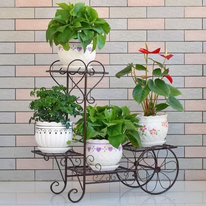 Support De Bouquet En Fer Noir – Idéal Fleuriste Et Décoration Maison, Stable Et Réglable