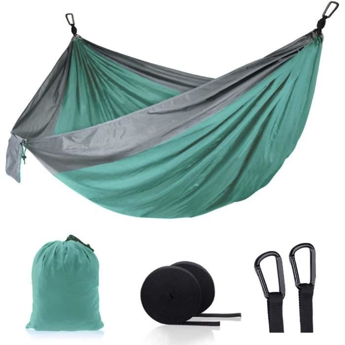 Hamac Double Voyage CASTAWAY Naufraway – Couleur Chaux/charbon – Modèle All In One
