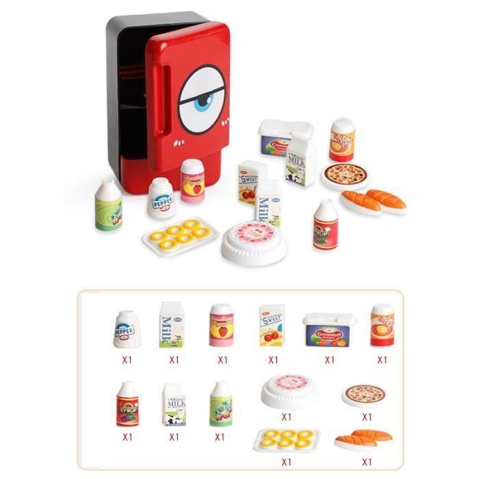 Mini Réfrigérateur pour enfant, frigo jouet d'imatation éducatif, avec 13  poupées, jeux de maison appareils ménager électrique - Achat / Vente  mini-bar – mini frigo Mini Réfrigérateur pour enfant, frigo jouet  d'imatation