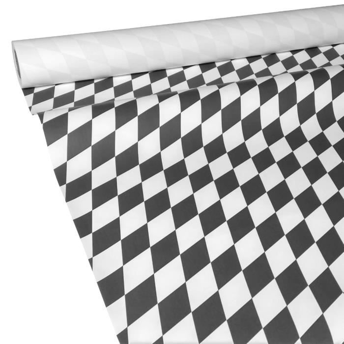 JUNOPAX Nappe en papier losagne noir 50 m x 1,15 m  imperméable et peut  être essuyée - Cdiscount Maison
