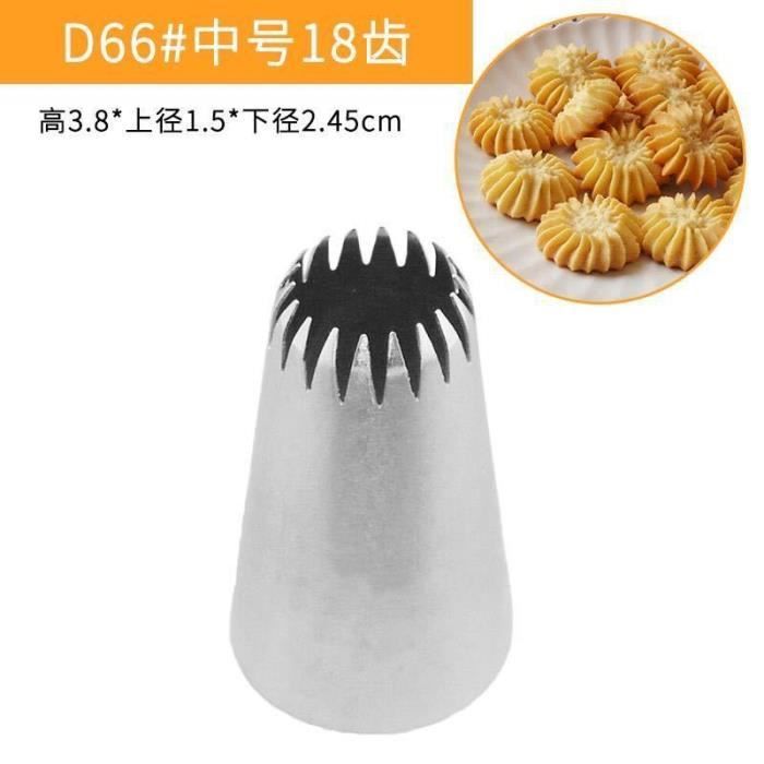 Douille Russe En Acier Inoxydable Pour Décoration De Gâteaux - Forme Fleur à 8 Pétales - Pour Cupcakes, Biscuits, Pâtisserie