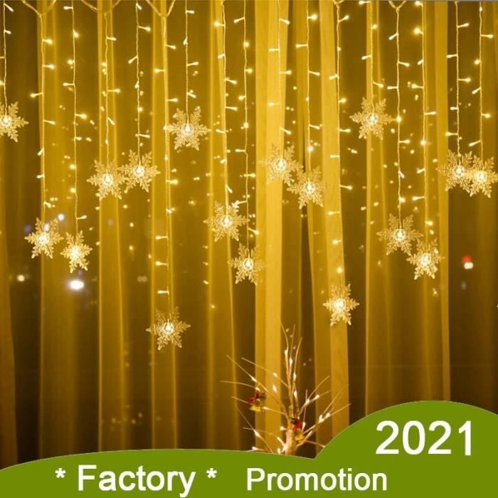 Guirlande Lumineuse LED - DRFEIFY - 20 Flocons Neige - Décoration De Noël - Utilisation