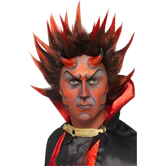 perruque diable rouge
