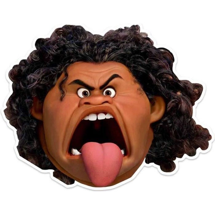 Masque En Carton Masque Maui Disney Vaiana La Legende Du Bout Du Monde 27 Cm Marron Cdiscount Jeux Jouets