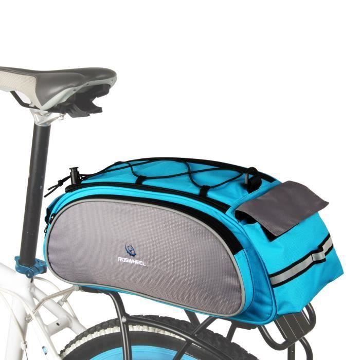 Double sacoche de vélo Selle Sac Porte-bagages résistant aux intempéries Sac De Transport Sac