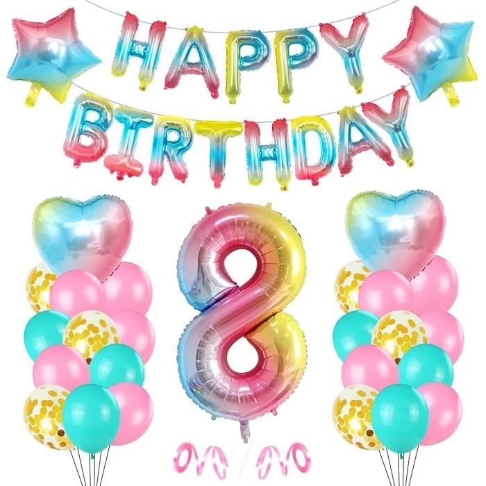 32" grande feuille Lettre Nombre Air Balloon ans Happy Birthday Party Balloon