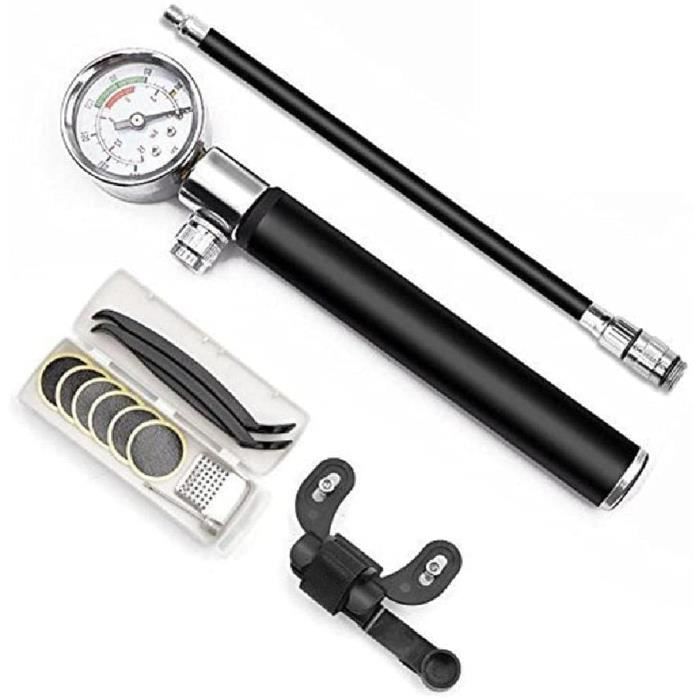 Pompe à Vélo Manuelle De Poche Lezyne Pocket Drive - Haute Pression - Double Valve (Presta/Schrader) - Noire - Neuf