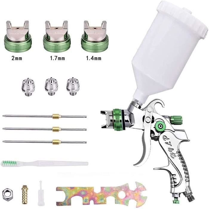 Godet De Peinture 600ML Pour Pistolet Pulvérisateur - Kit 20 Gobelets Jetables Avec Couvercles