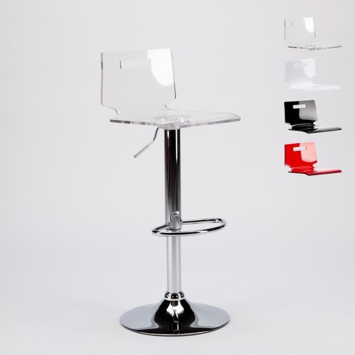 Tabouret De Bar Transparent Achat Vente Tabouret De Bar Transparent Pas Cher Cdiscount
