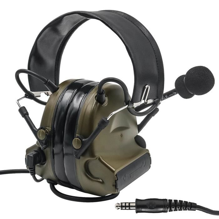 Bouchons d'oreilles,Casque d'écoute tactique Airsoft Comtac II,casque  militaire à réduction de bruit,Protection - FG[A4001640] - Cdiscount  Bricolage
