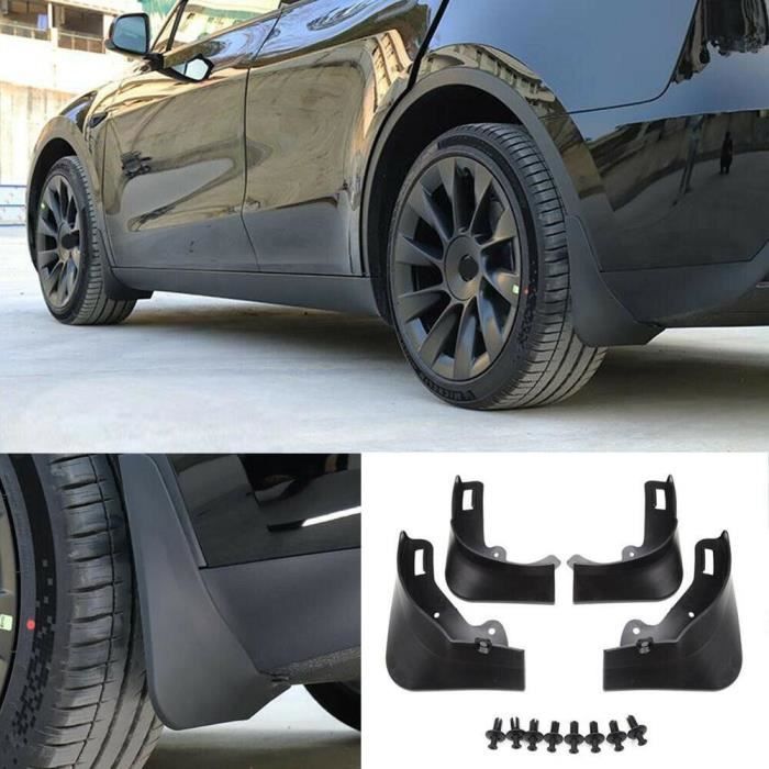 Pièces Auto,Garde-boue en plastique noir pour Tesla Model Y 2020 2021,  garde-boue avant et arrière TPE + PP - Cdiscount Auto