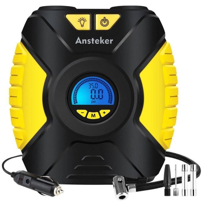 Audew Compresseur D Air Des Pneus Voitures Gonfleur Des Pneus Voiture Adapte Aux Voitures Camions Berline Suv Moto Pompe A Air Portable 12v Dc 120w 150psi Isita Com Mx