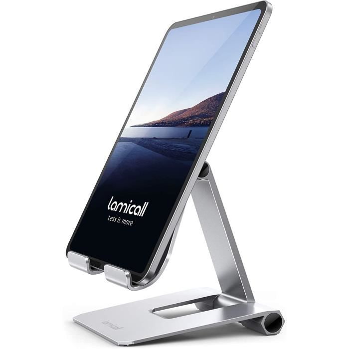 Support Tablette Réglable Pliable - Universel Pour IPad, IPhone Et Tablettes