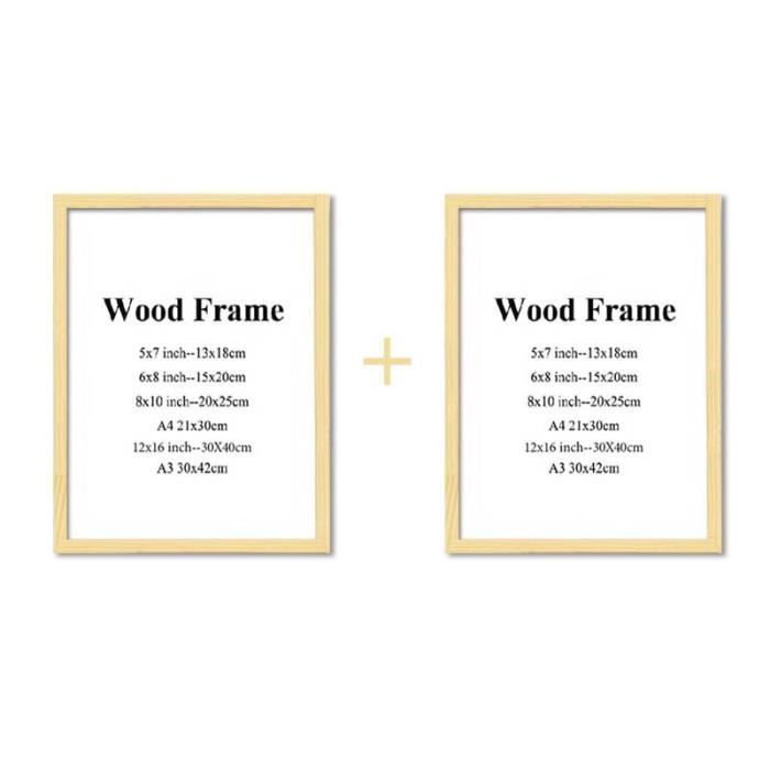 Cadre Magnétique Pour Affiche / Photo - 4 Bandes De Bois Avec Aimants | Longueur 50 Cm, Fixation Sans Clou, Léger Et Moderne