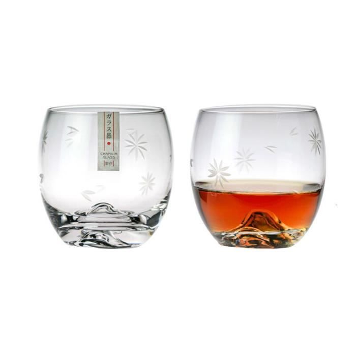 Verre à Mélanger (Mixing Glass) En Cristal 700ml LIFKOME - Design Sculpté Avec Bec Verseur - Pour Cocktails Et Boissons