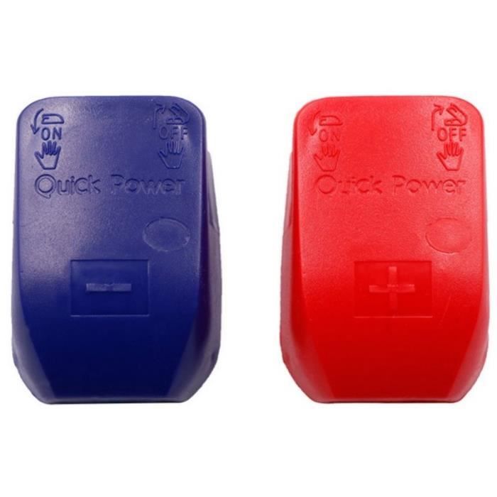 CSPARKV 2 Pièces Cosse Batterie Cuivre, Connecteur Borne Batterie Rapide Positives Negatives Pur Avec Tampon Anti Corrosion Cosses De Batterie Pour Voitures Camions Bateaux Maisons Mobiles 87220644