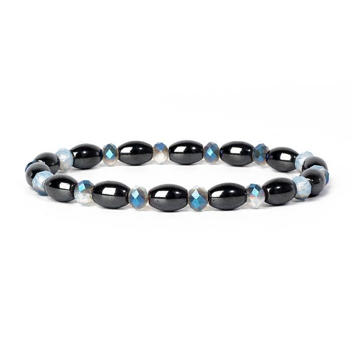Bracelet Gourmette Mixte En Céramique Noire Magnétique - Modèle BCM225 - Neuf Avec étiquettes
