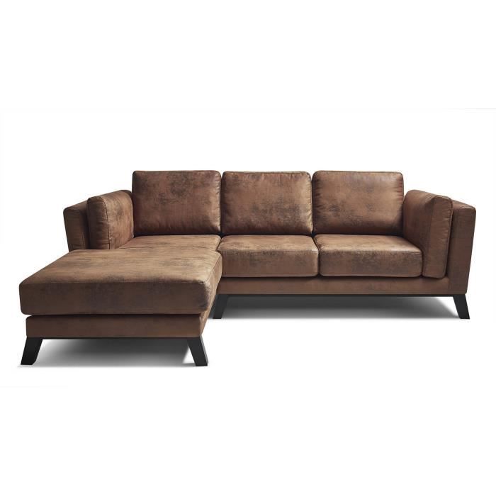 Canape Cuir Marron Angle Gauche Achat Vente Pas Cher