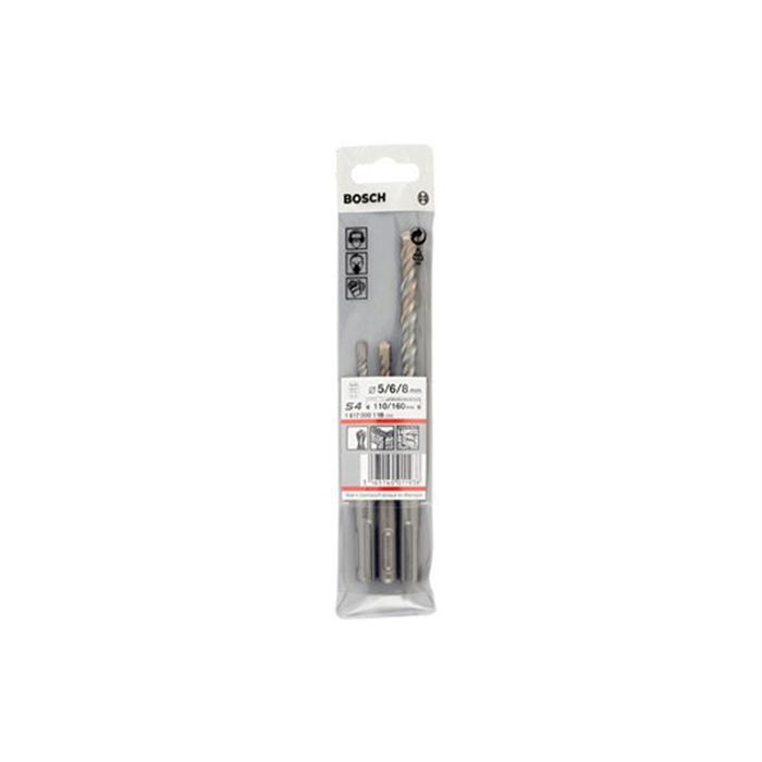 Foret À Béton Bosch 1617000117 – Set 3 Pièces SDS-Plus Ø 6/8/10 mm
