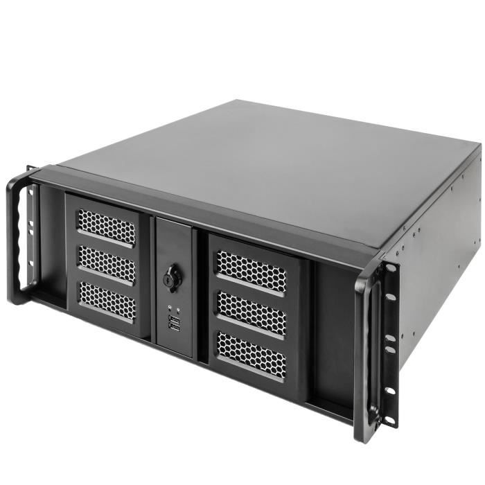 Panneau Vierge Rack 4U Navepoint - 48.3cm - Acier Noir Non Ventilé
