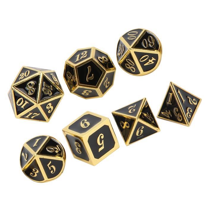 Ensemble De 5 Dés En Alliage D'aluminium - Boîte De Rangement Incluse, Pour Jeux De Société, Poker, Monopoly (Argent - Boîte Rectangle) - 6