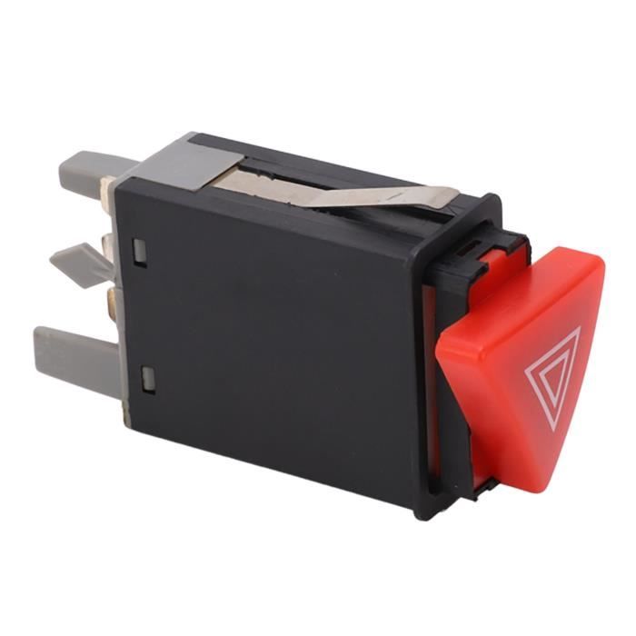 Bouton Warning Feux De Détresse 8200442724 - Interrupteur 4 Broches, Remplace OEM 93856337 - Pour Sécurité Véhicule
