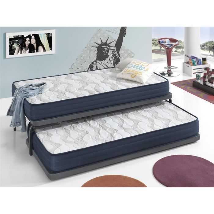 Matelas 80X160 AIR LATEX Épaisseur 18 CM - Renforcement lombaire