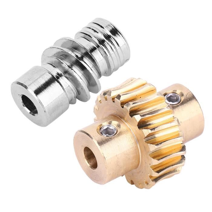 Roue à Vis Sans Fin Module 0,5 En Acier C45 - 20 à 60 Dents - Alésage 4/5/6 Mm - Neuf