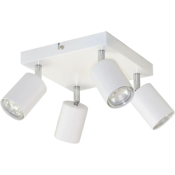 Bojim Plafonnier LED 2 Spot Orientable, Spots De Plafond Pivotants GU10