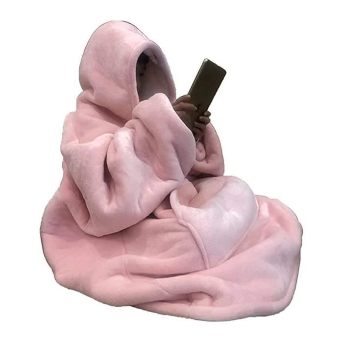 Meilleurs prix pour Sweat à Capuche Portable,Sweat à Capuche en Polaire Sherpa Confortable Ultra Doux,Pull Moelleux,Une Taille pour Tout Le Monde, Rose
