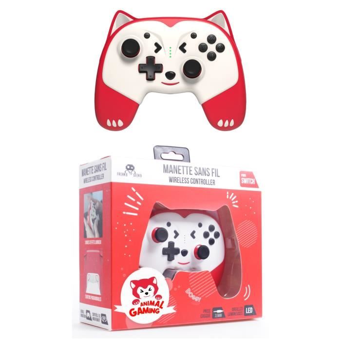 Manette Nintendo Switch Lite Bluetooth sans fil ANIMAL GAMING PANDY TAILLE ENFANT