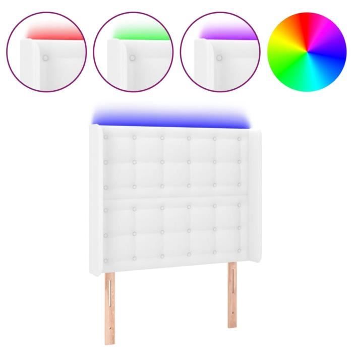 Tete De Lit Matelassée Momma Home -tête De Lit 160 Modèle Tin Revêtu En Similicuir Blanc Avec Tete De Lit Pas Cher