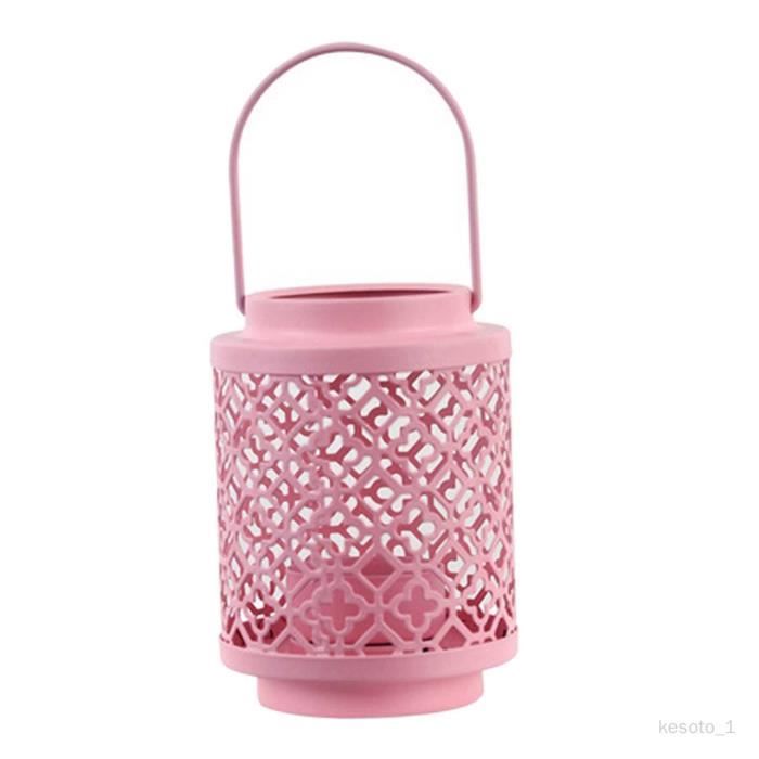 Petite Lanterne De Camping Portable Avec Bougie Chauffe-Plat - Éclairage Intérieur Extérieur Doré