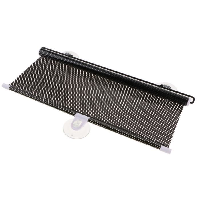 Rideau Pare-soleil Rétractable Automatique Pour Voiture - Anti-UV - Noir - 45x125 Cm - Neuf