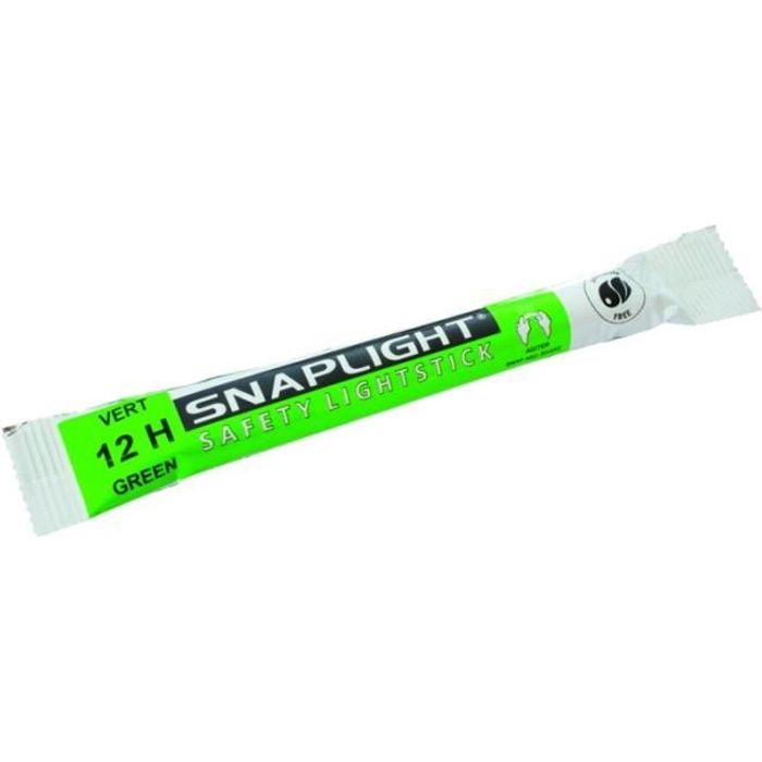 Bâton lumineux de type Cyalume, durée 12 heures