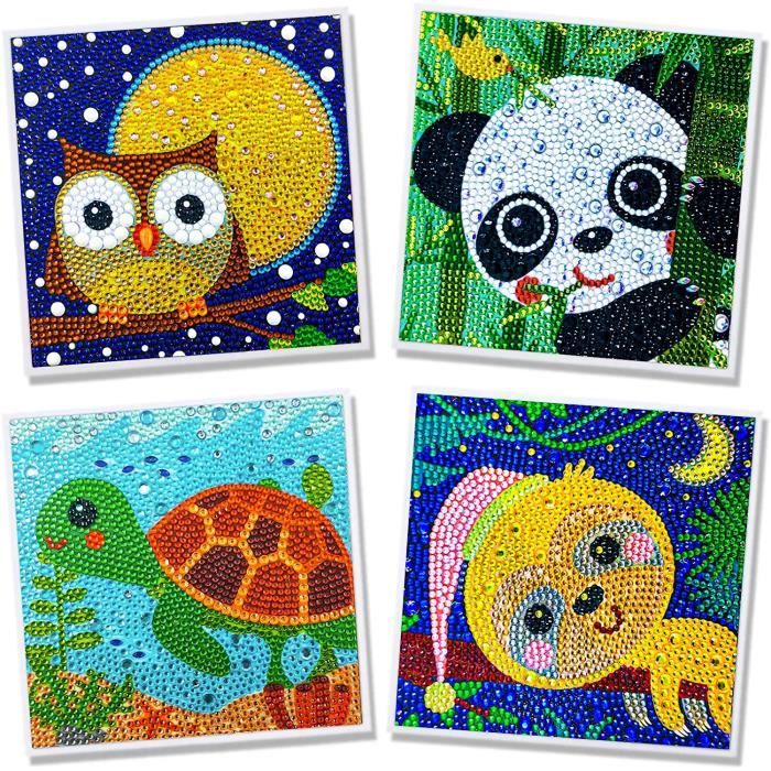 Kit Diamond Painting Animali 4 Pack - 30x40 Cm, 5D Diamanti, Completo Di Accessori Per Adulti E Bambini - Foto 5